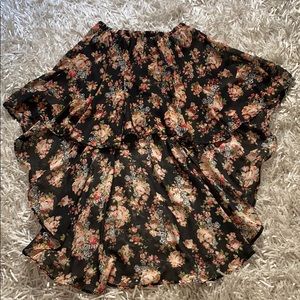 Black High-Low Skirt